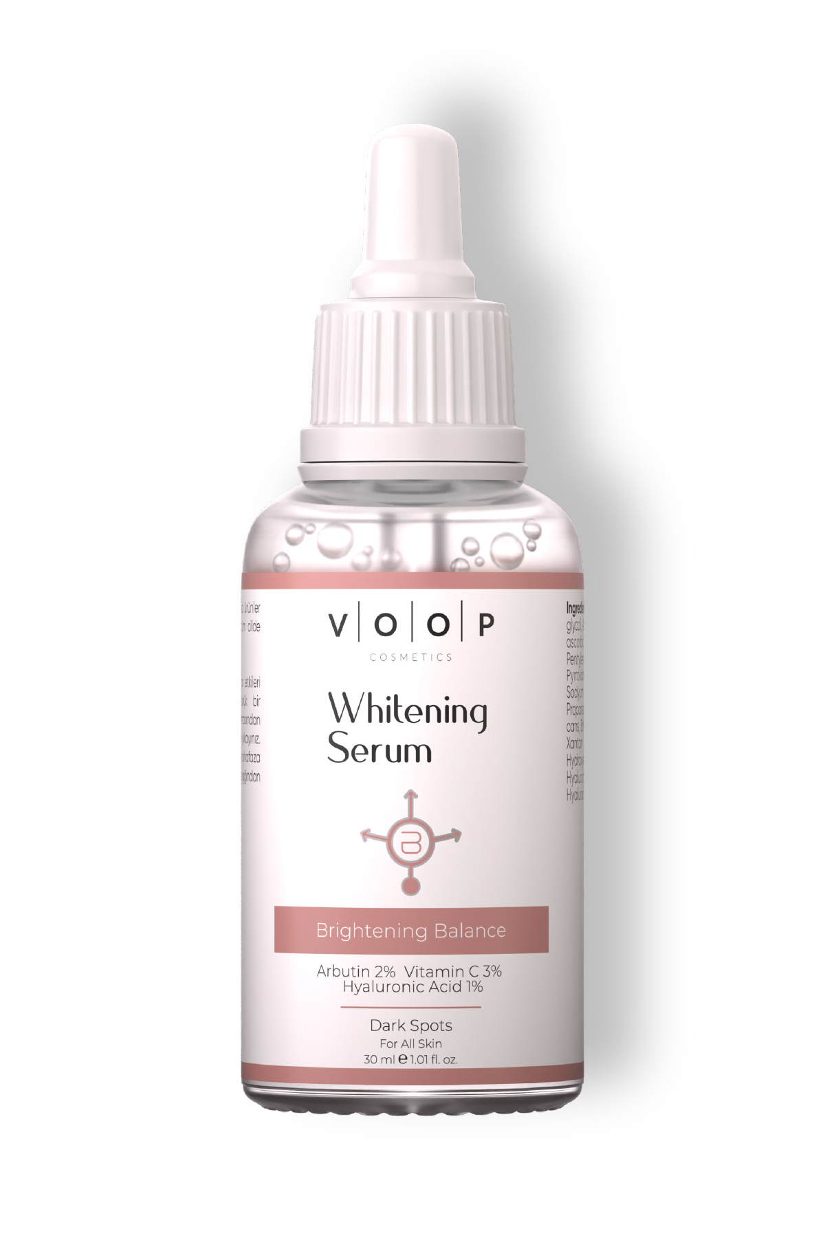 Cilt Beyazlatıcı Aydınlatıcı Leke Karşıtı Bakımı Serum %2 Arbutin %3 Vitamin C %1 Hyaluronik 30 ml — 206