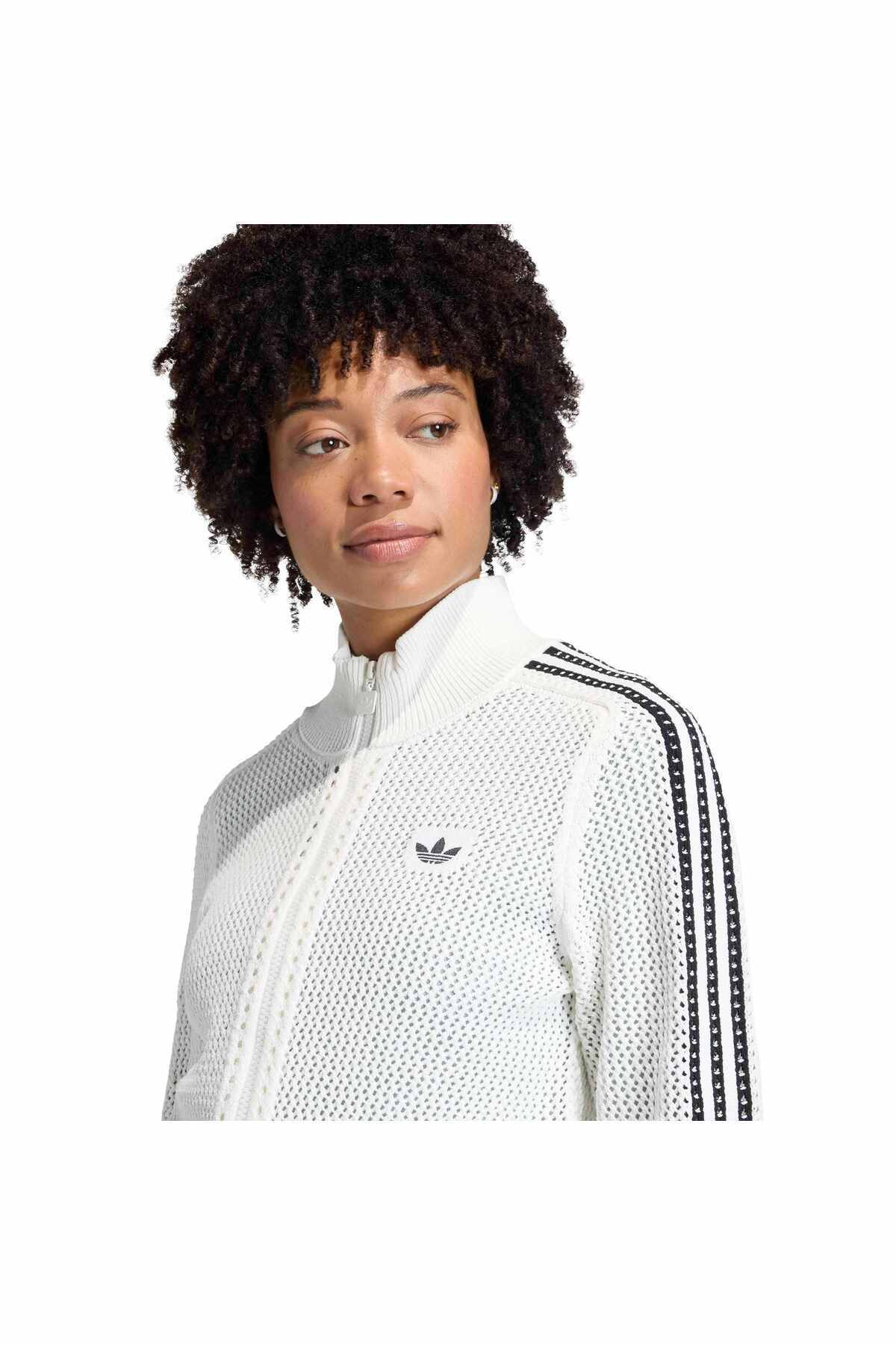 adidas Crochet Tt Hanorac sport pentru femei KC6496- Trendyol