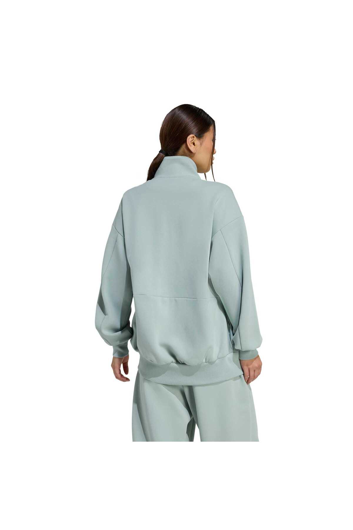 adidas W All Szn Sl Fz Kadın Spor Sweatshirt KA7023 görsel 2