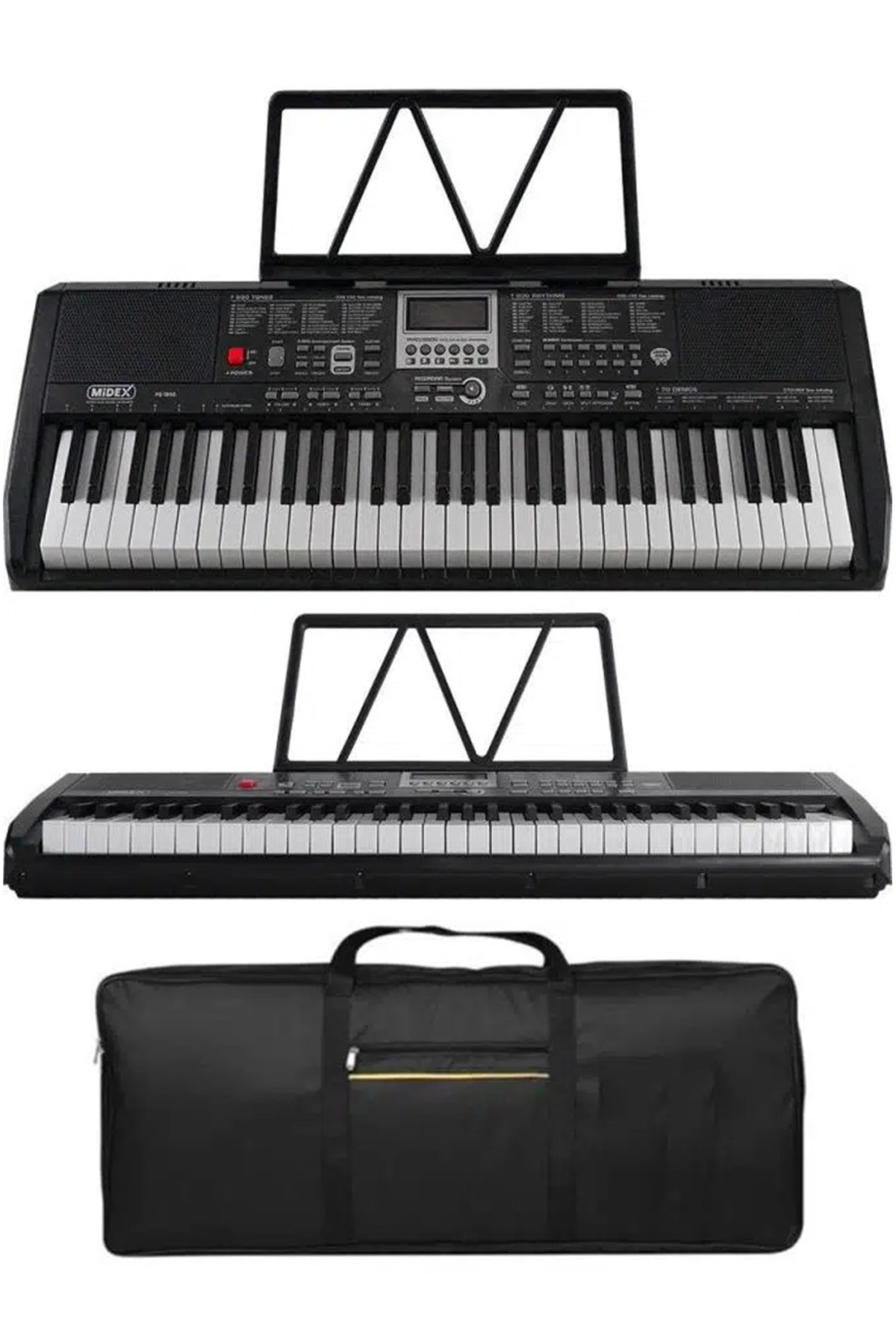 Midex PS-1800BK-SET 61 Tuşlu Kaliteli Org Dijital Ekranlı Stand