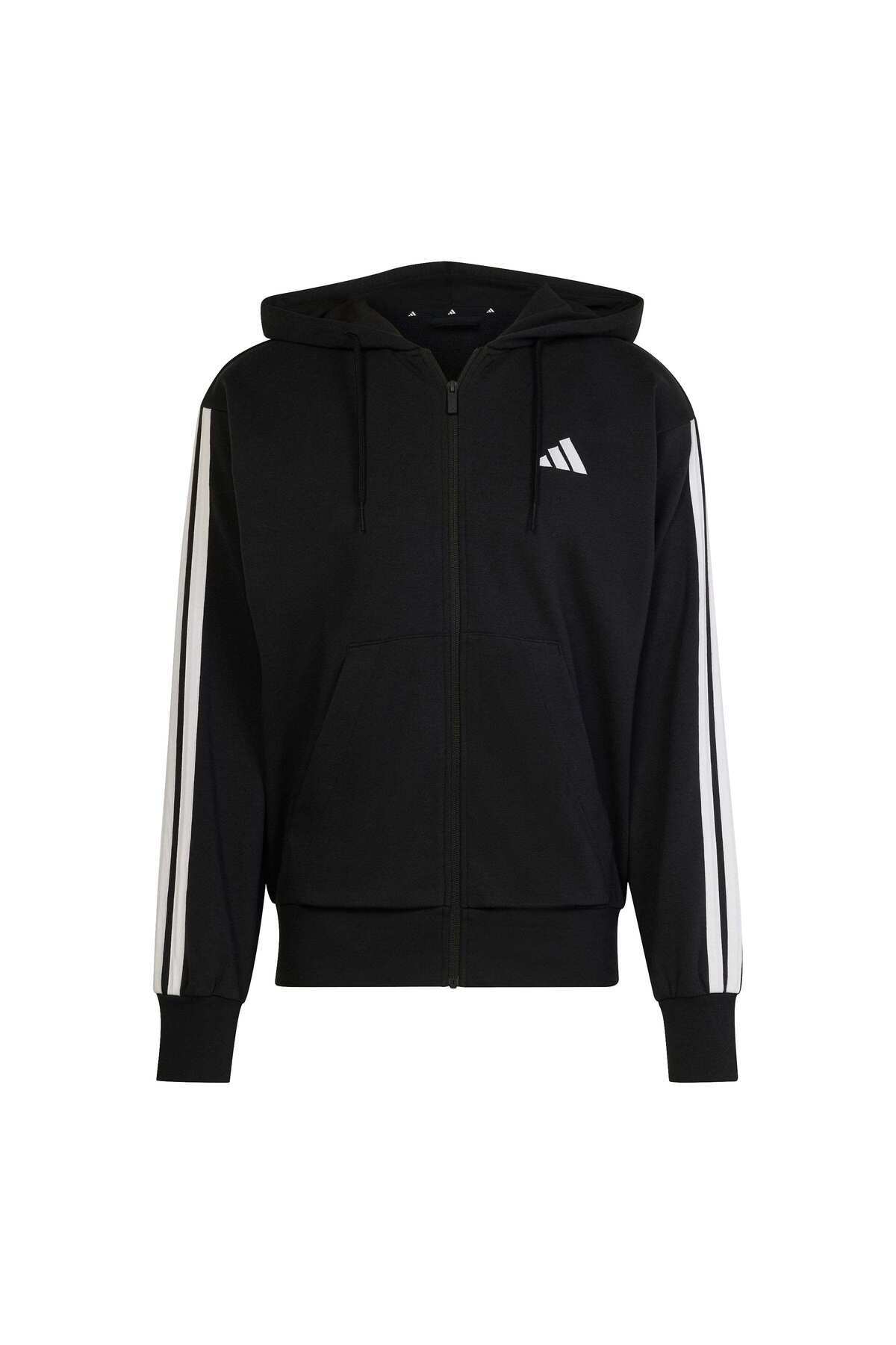 adidas M 3S Ft Fz Hd Erkek Spor Sweatshirt JD1877 görsel 4