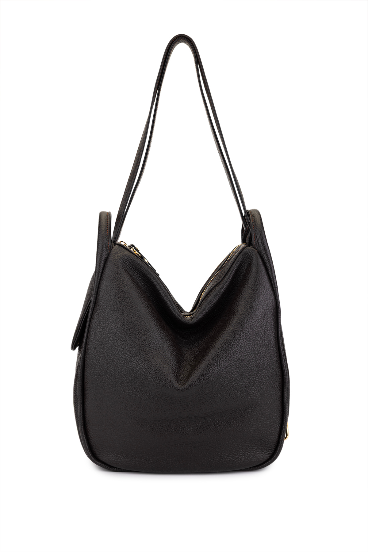BRUNO ROSSI Black Leather Backpack Purse Bag MLX14PC-Bosco-1.jpg main image 4