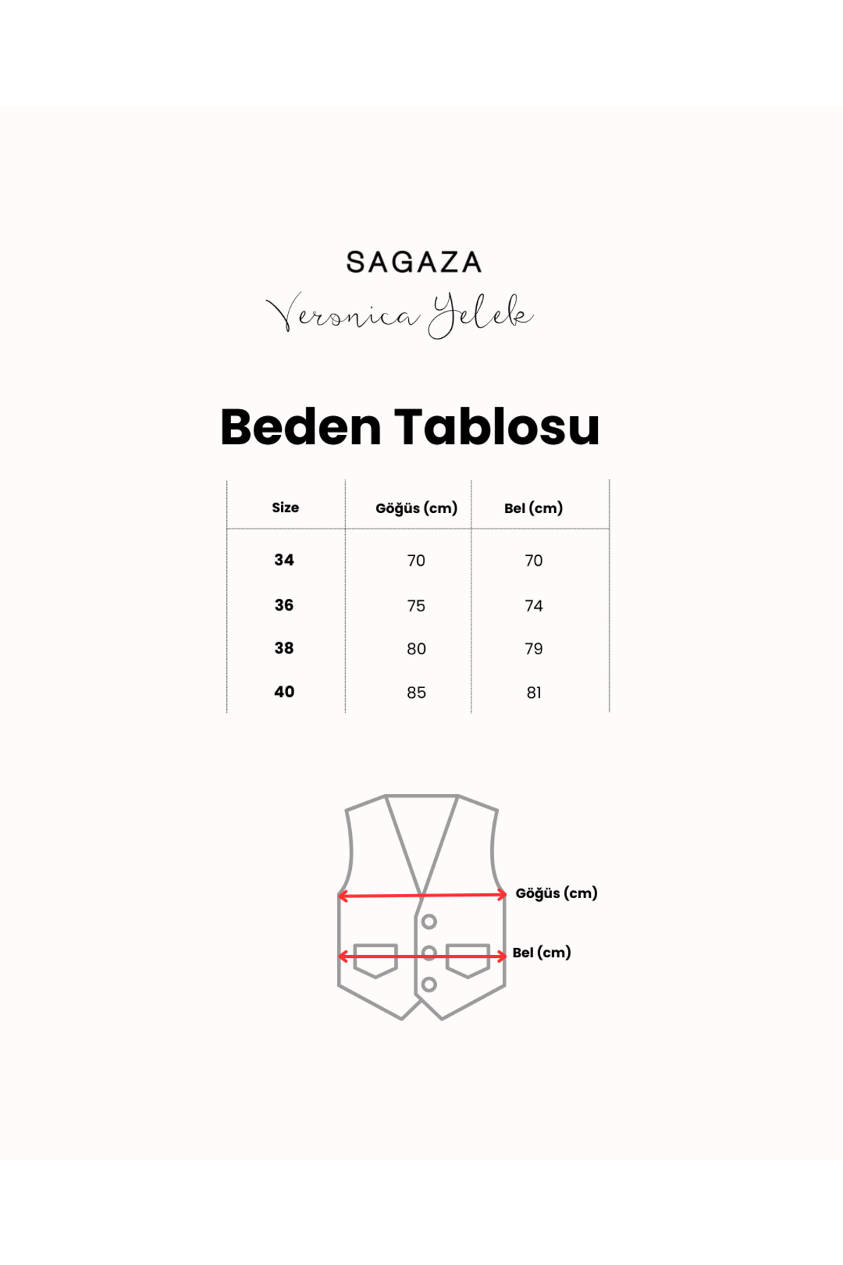 Sagaza  Veronica Yelek - Görsel 3