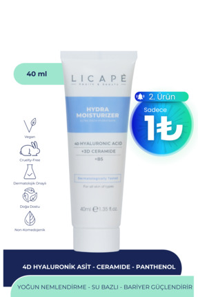 Licape Yoğun Nemlendirici Aydınlatıcı 4D Hyaluronik Asit Su Bazlı Moisturizer...