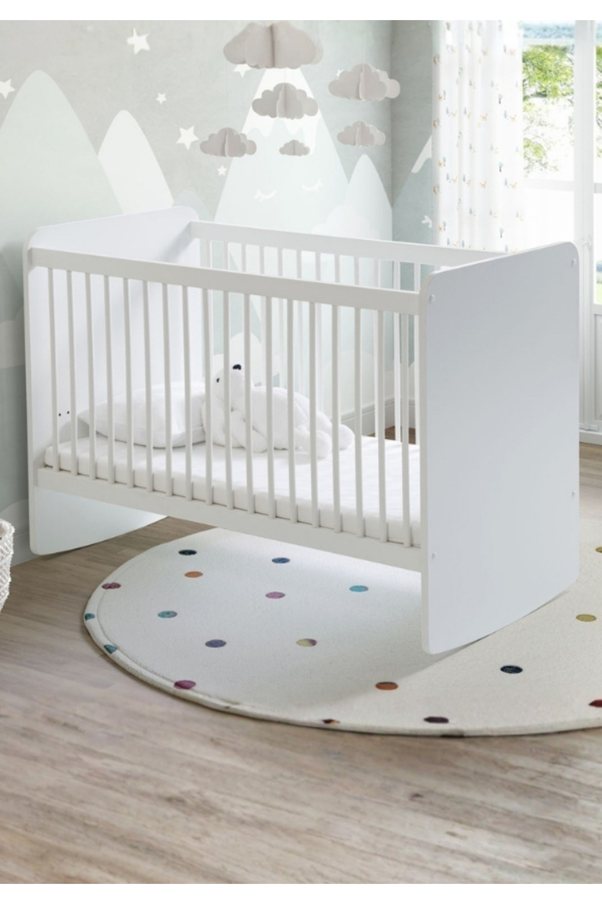 Babywhen Sallanan Bebek Beşik - Sabitlenir Kademeli Bebek Beşiği – Park Yatak & Bebek Yatağı - 60x120 cm fotoğrafı 2 (önizleme)