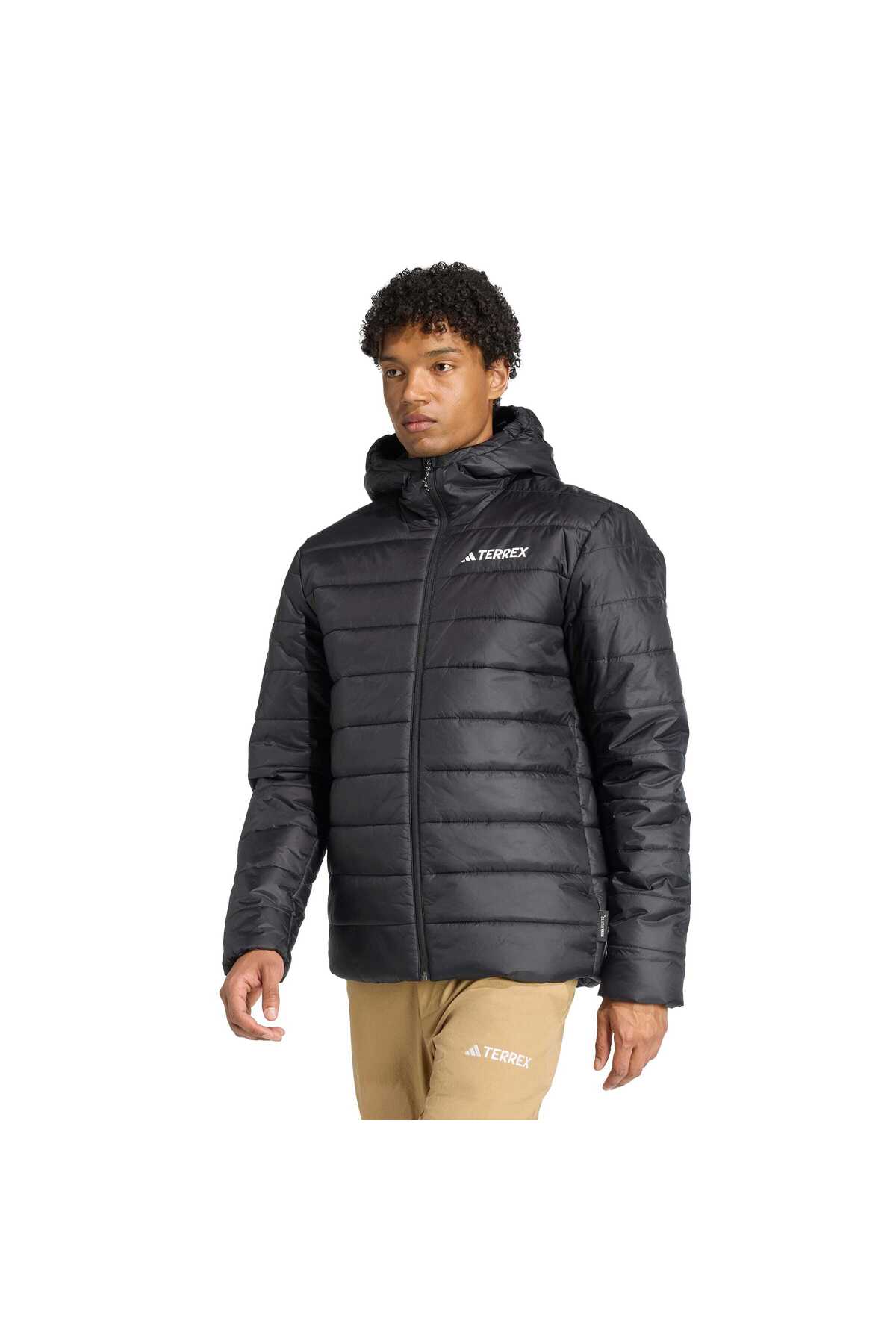 adidas Terrex Multi Essentials CLIMAWARM Yalıtımlı Kapüşonlu Mont — مشکی QF488