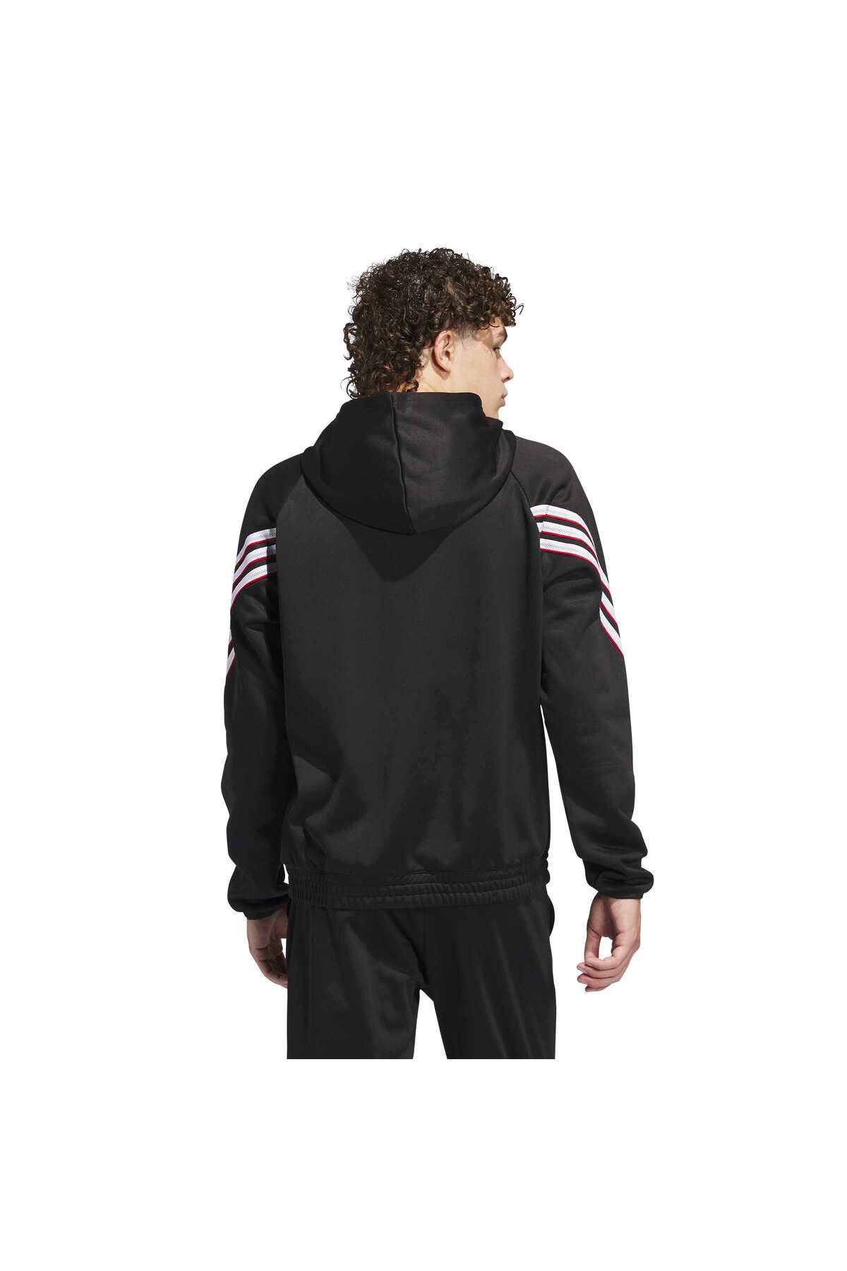 adidas JN2491-E Crazywarm Hoody Erkek Sweatshirt Siyah görsel 2