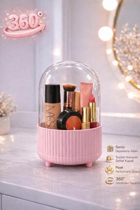 Blackstar Şeffaf Kapaklı 360 Dönebilen Fırça Kozmetik Makyaj Düzenleyici Orga...
