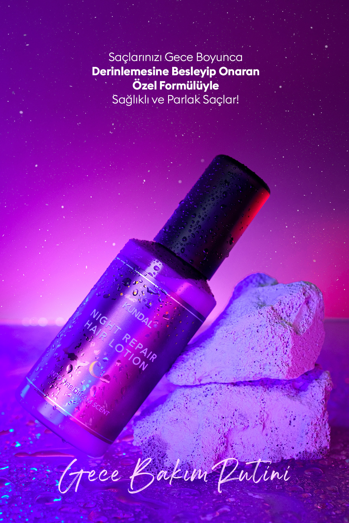 Gece Boyu Saçları Besleyen, Onaran ve Nemlendiren Saç Bakım Losyonu Night Repair Hair Lotion — 7237 — تصویر 8 از 9
