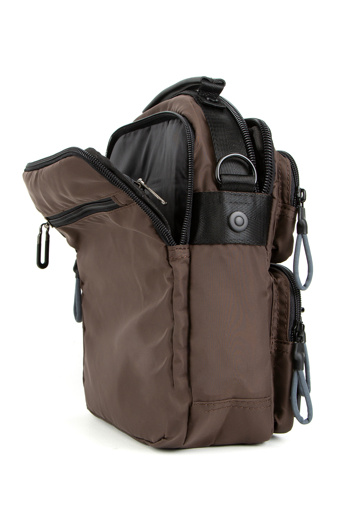 Necati Çanta  Çapraz Askılı Postacı El Ve Omuz Çantası Kahverengi - Görsel 8