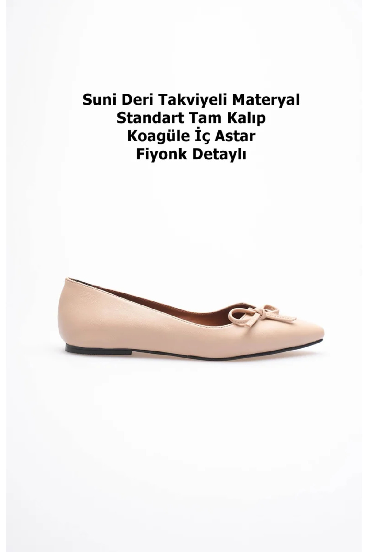 marchéo  Clara Kadın Nude Babet Ayakkabı - Görsel 6