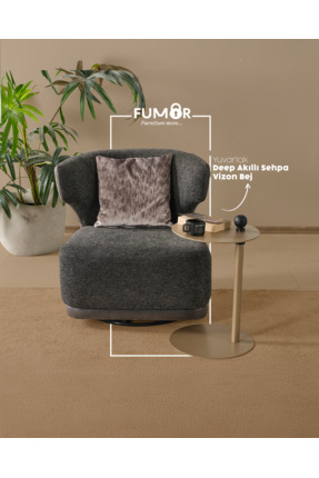 Fumor Deep Yuvarlak Akıllı Sehpa