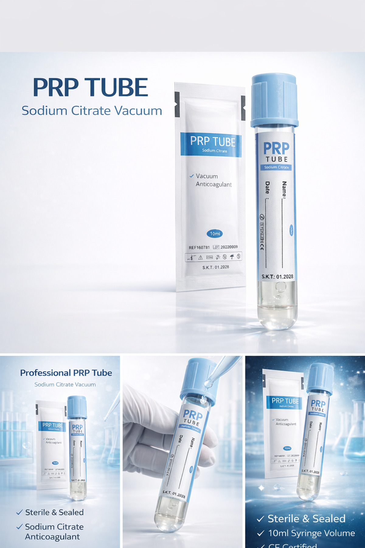 prp tüpü 10ml 30 adet vakumlu steril — luxprp10ml — تصویر 5 از 7