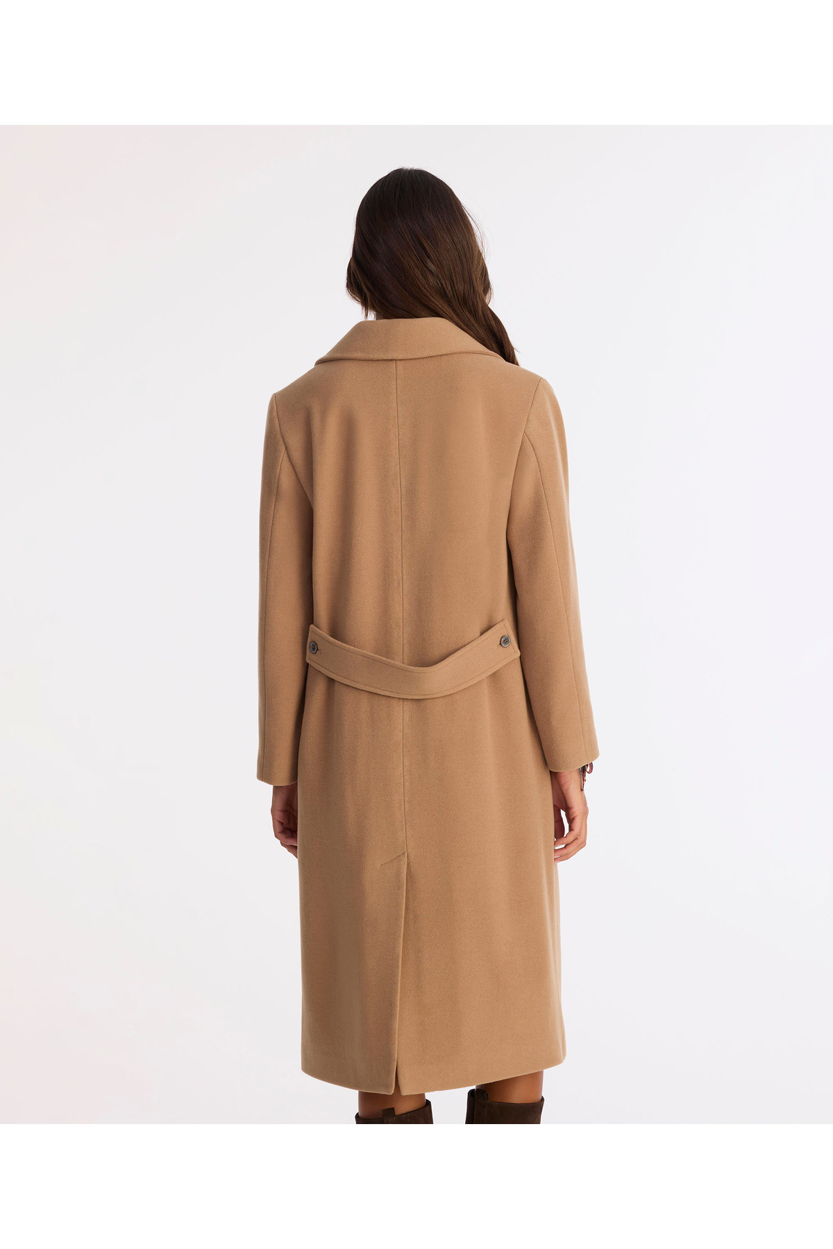 Yargıcı  Regular Ceket Yaka Uzun Kol Palto - Görsel 5