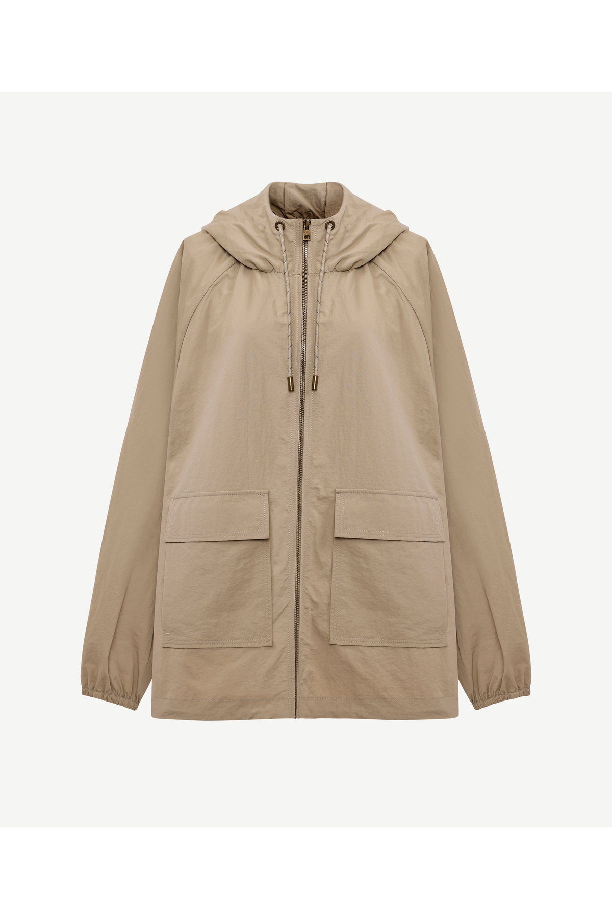 Yargıcı  Loose Kapüşonlu Yaka Uzun Kol Yağmurluk - Görsel 6