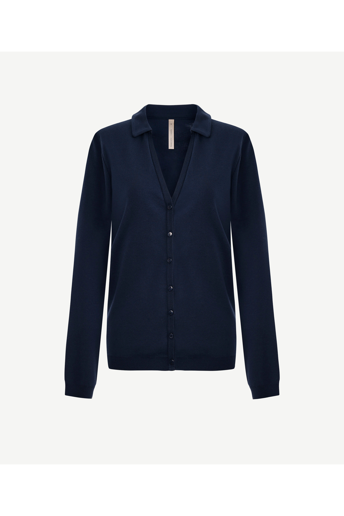 Yargıcı  Yaka Detaylı Uzun Kollu Hırka - Görsel 5