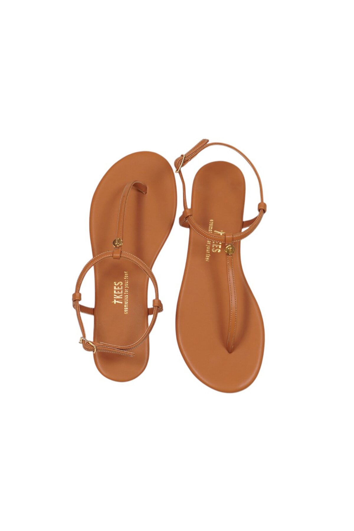 Tkees Kadın Klasik Camel Şık Günlük Parmak Arası Sandalet görsel 2