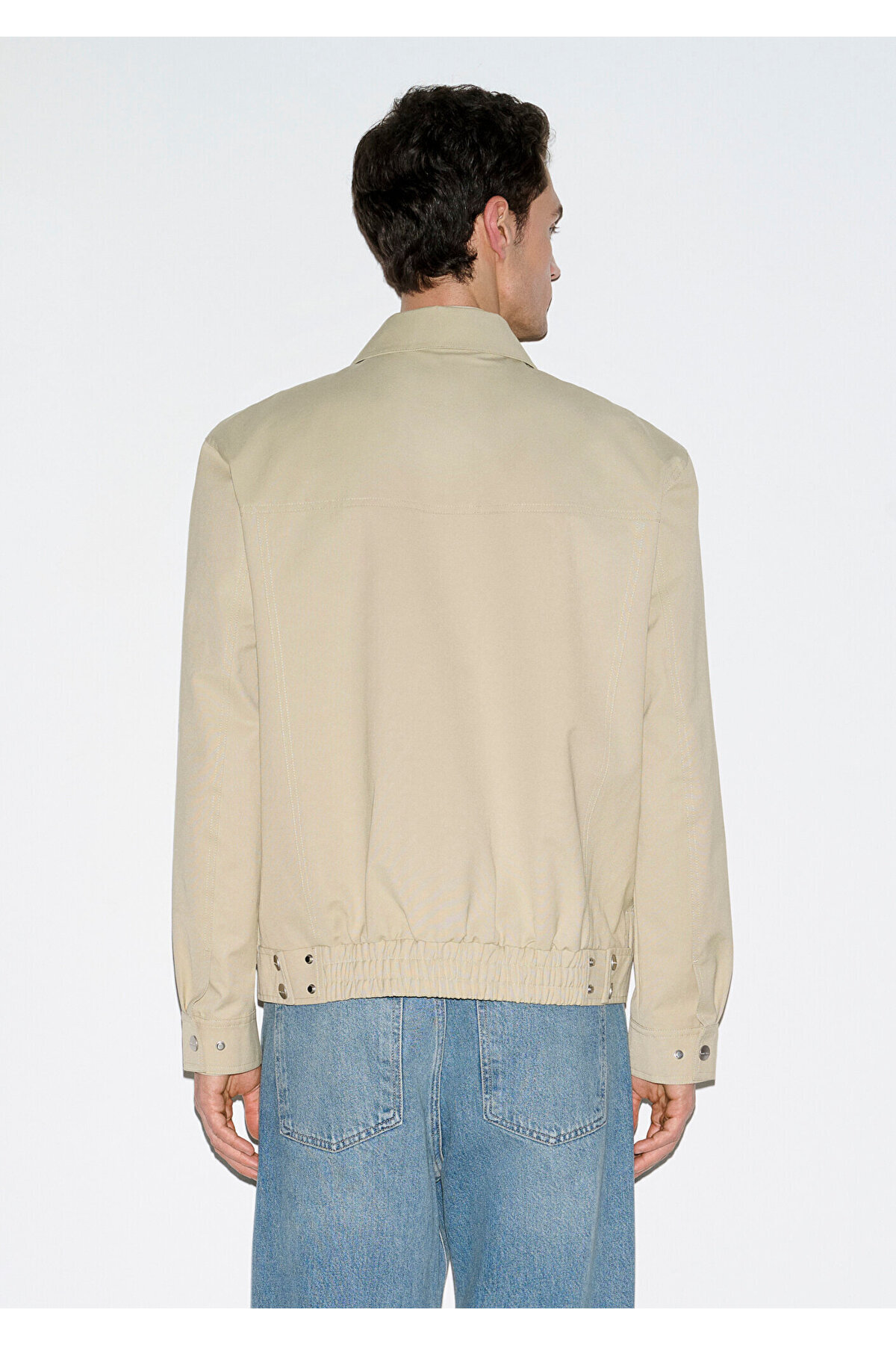 Mavi  Cep Detaylı Bej Ceket Loose Fit / Bol Rahat Kesim 0110777-70186 - Görsel 7