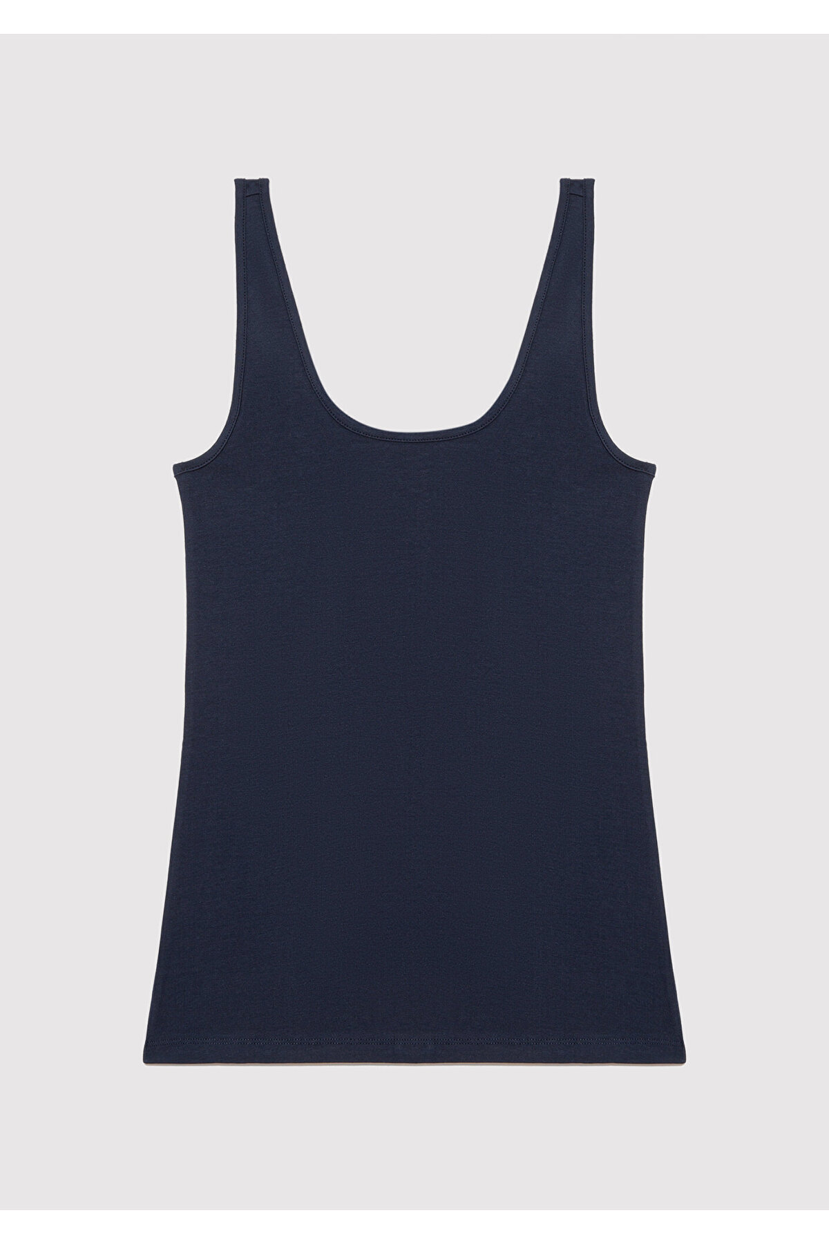Mavi  2li Gri Lacivert Kadın Basic Atlet Fitted / Vücuda Oturan Kesim 1611367-70490 - Görsel 4