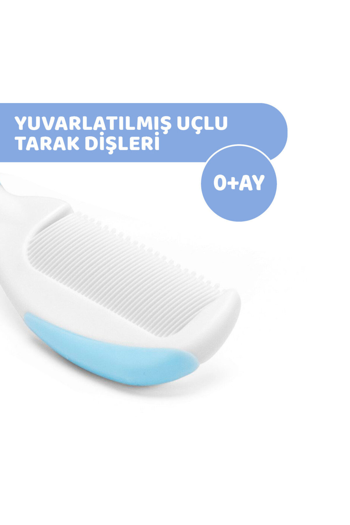 Chicco FIRÇA VE TARAK SETİ 0 AY+ MAVİ fotoğrafı 4 (önizleme)