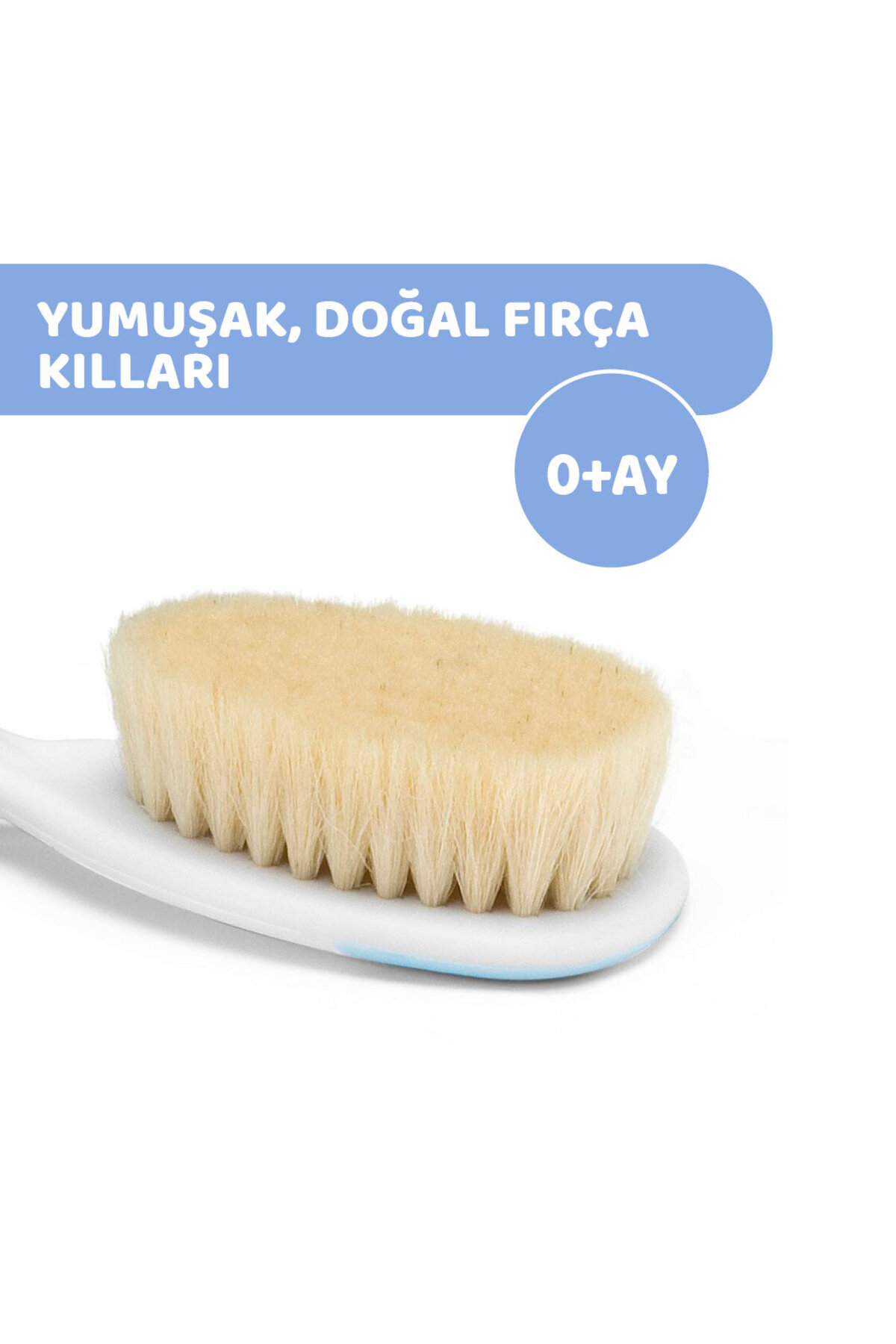 Chicco FIRÇA VE TARAK SETİ 0 AY+ MAVİ fotoğrafı 3 (önizleme)