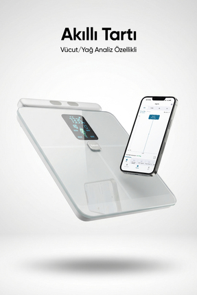 Fressi Dijital Baskül ShapePro 8 Elektrotlu Gümüş Akıllı Tartı