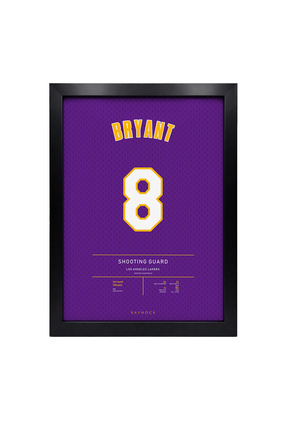 KAYNOCK Kobe Bryant 8, Los Angeles Lakers, Basketbol, Nba Poster Tablo Siyah ...