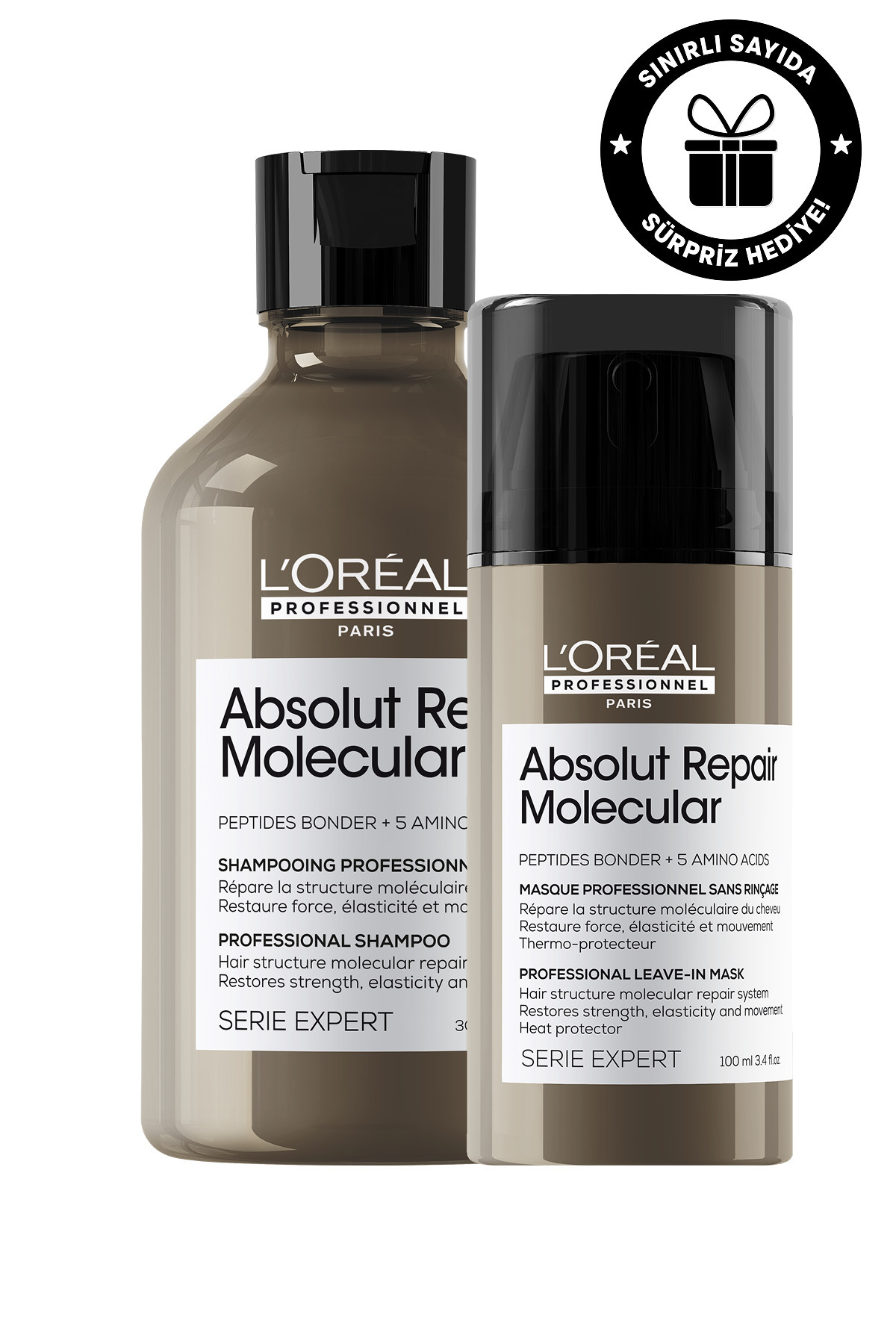 L'oreal Professionnel Serie Expert Absolut Repair Molecular Bakım Seti — 3474637153533S3