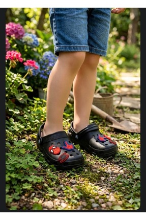 BIRKESEN Sandalet ev günlük okul kreş banyo tuvalet havuz erkek çocuk terlik