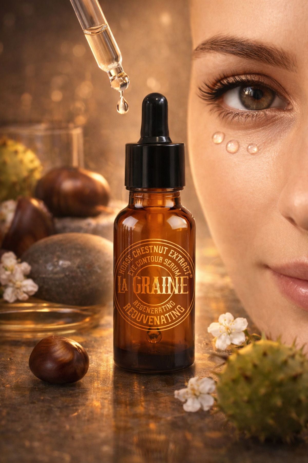 LA GRAİNE ATKESTANESİ ÖZLÜ YENİLEYİCİ-GENÇLEŞTİRİCİ GÖZ SERUMU 20 ML — MM28-101 — تصویر 3 از 5
