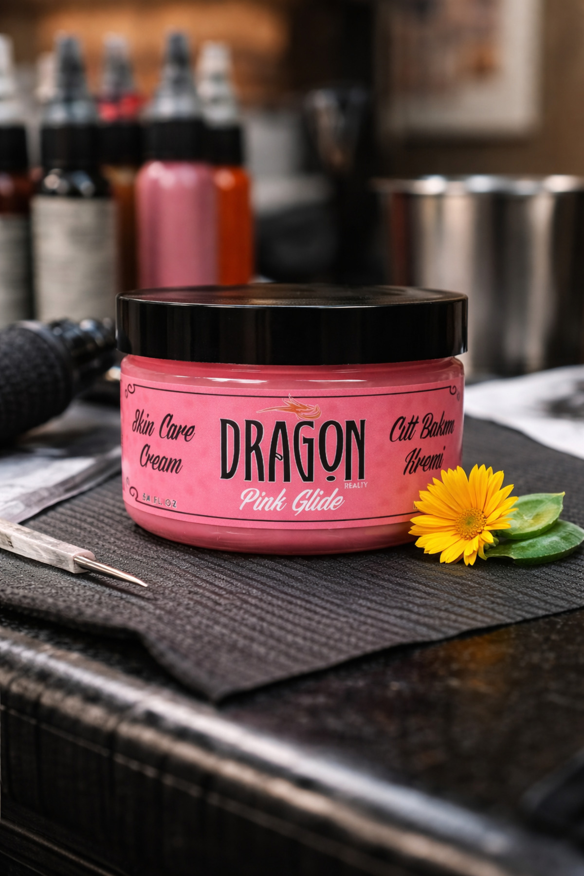 Dragon Beauty Pink Glide 150ml Dövme ve Cilt Bakım Kremi — drgnpnkgld