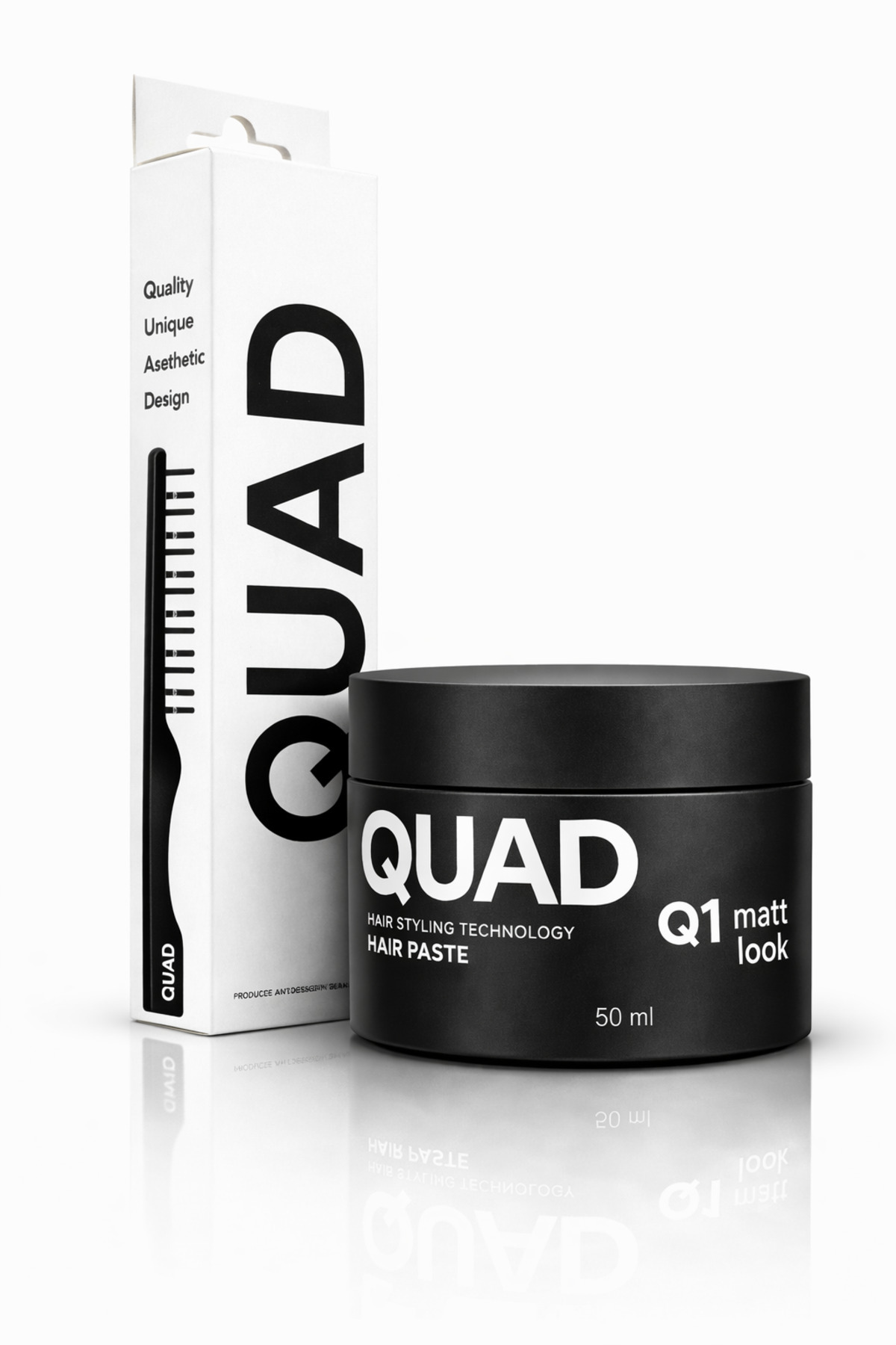 Q1S Mat Saç Pastası ve Mucizevi Tarak Uniseks 50 ml — Q1S-50ML — تصویر 4 از 8