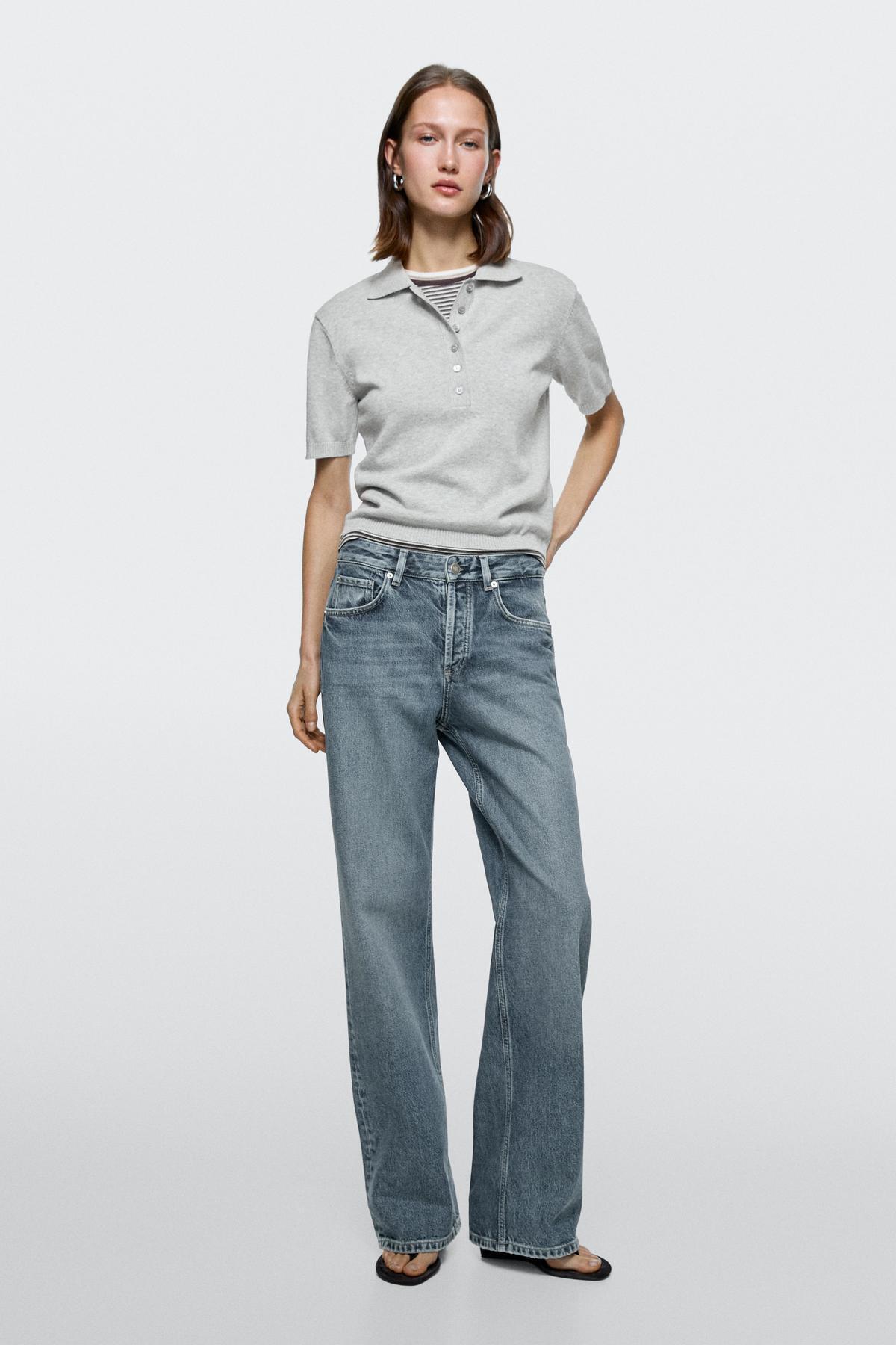 Massimo Dutti  Orta bel geniş paça jean