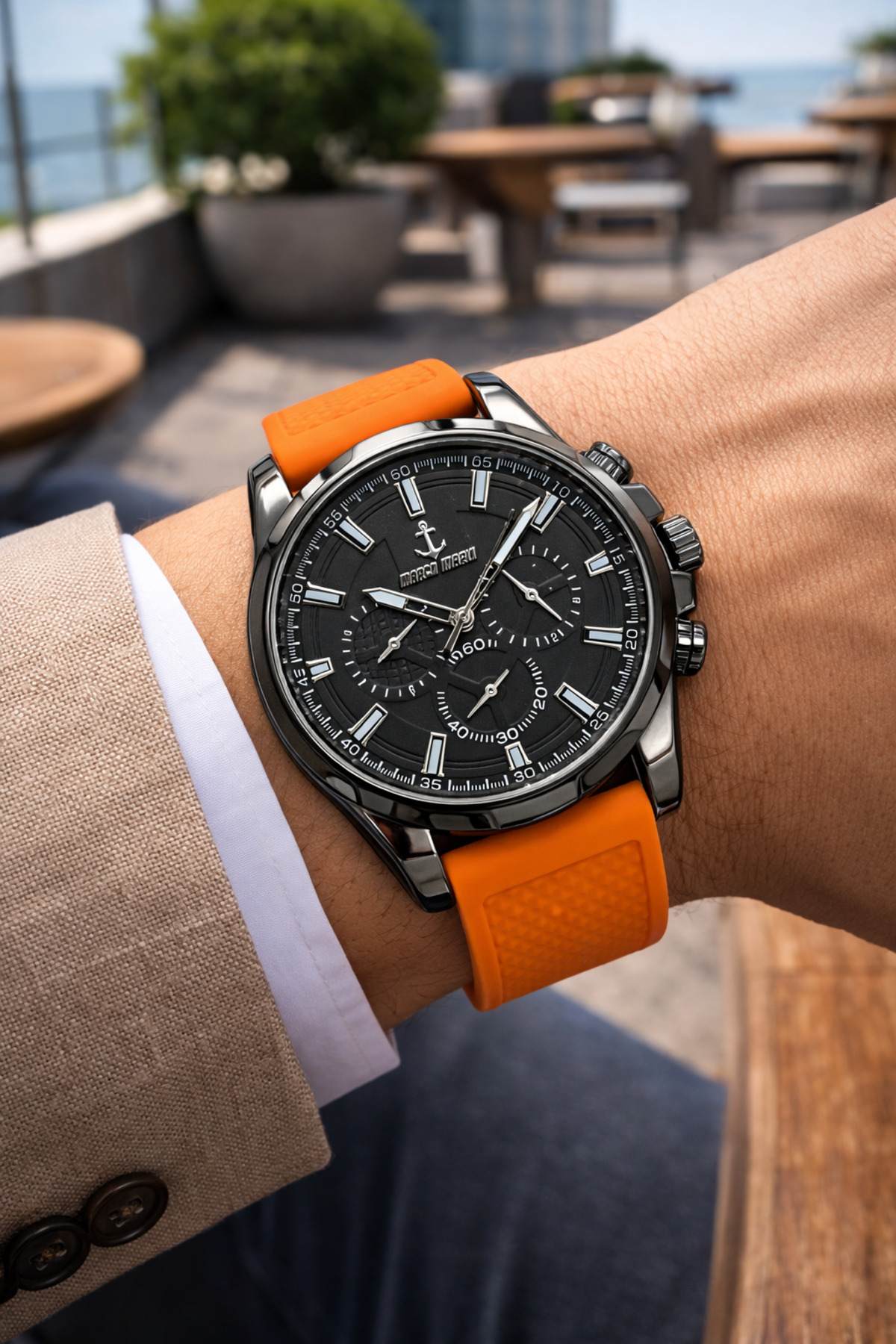 GIFT SILICONE STRAP MEN'S WRIST WATCH FATHER'S DAY GIFT VALENTINE'S DAY GIFT