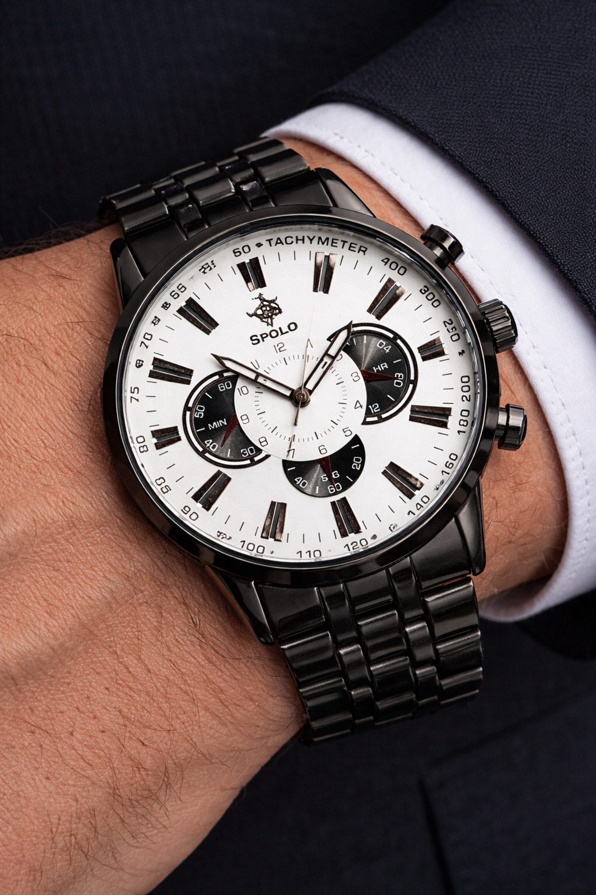 NEW SPORTS MODEL BLACK COLOR MEN WRIST WATCH BRACELET FATHER'S DAY WITH GIFT VALENTINE'S DAY GIFT