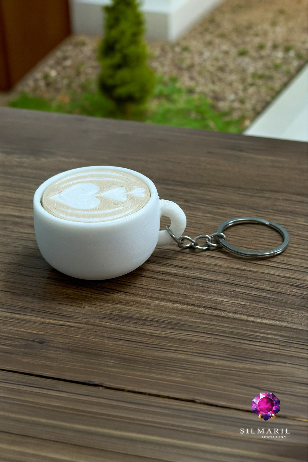 Kahve Latte Click Anahtarlık – Blue Switch Fidget Stres Anahtarlık | Sevimli Hediyelik & Çanta Süsü — Silmaril Store — Anahtarlık (4)