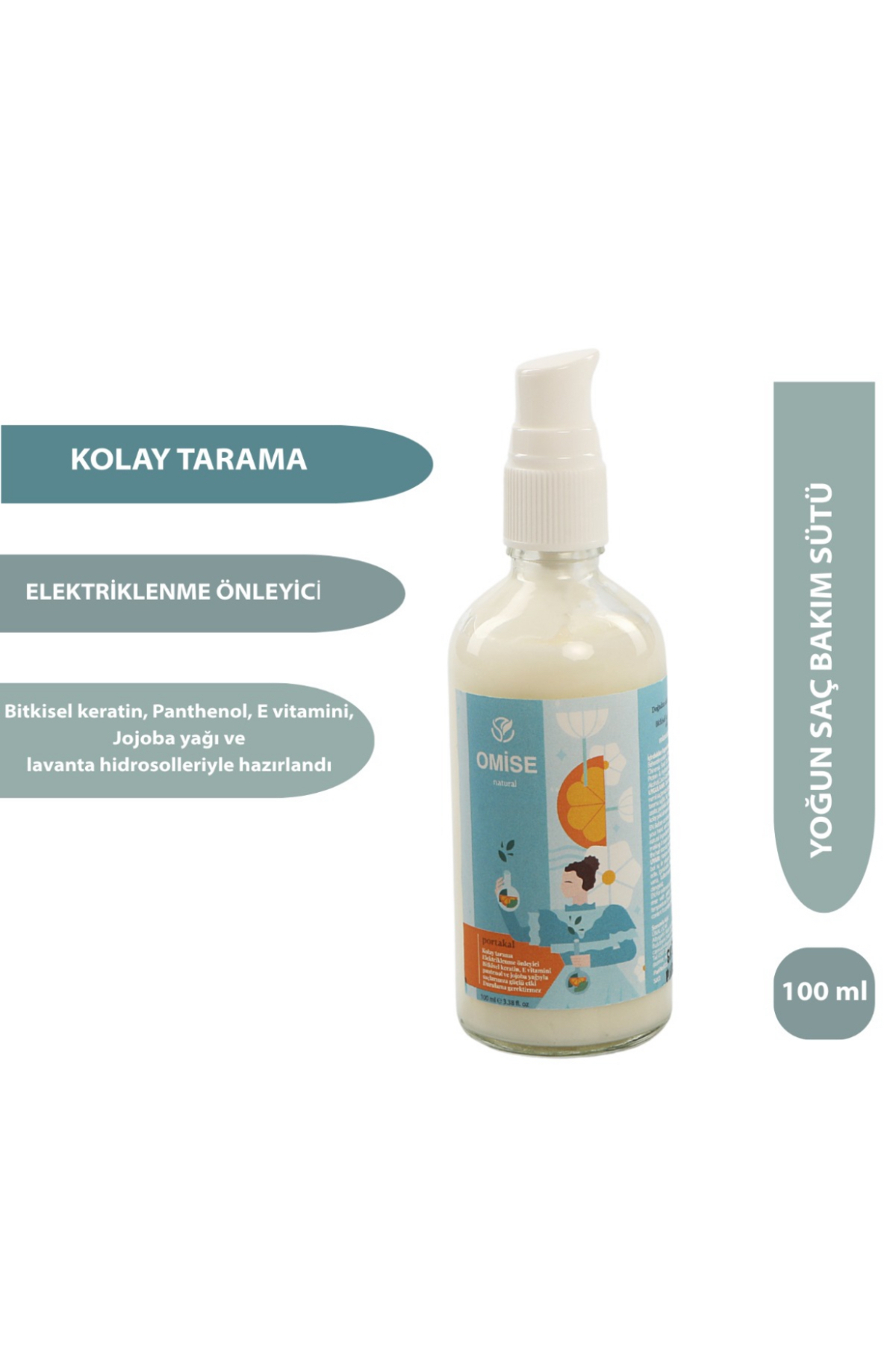 Yoğun Saç Bakım Sütü Portakal 100ml | Kolay Tarama & Elektriklenme Önleyici — 005 — تصویر 3 از 4