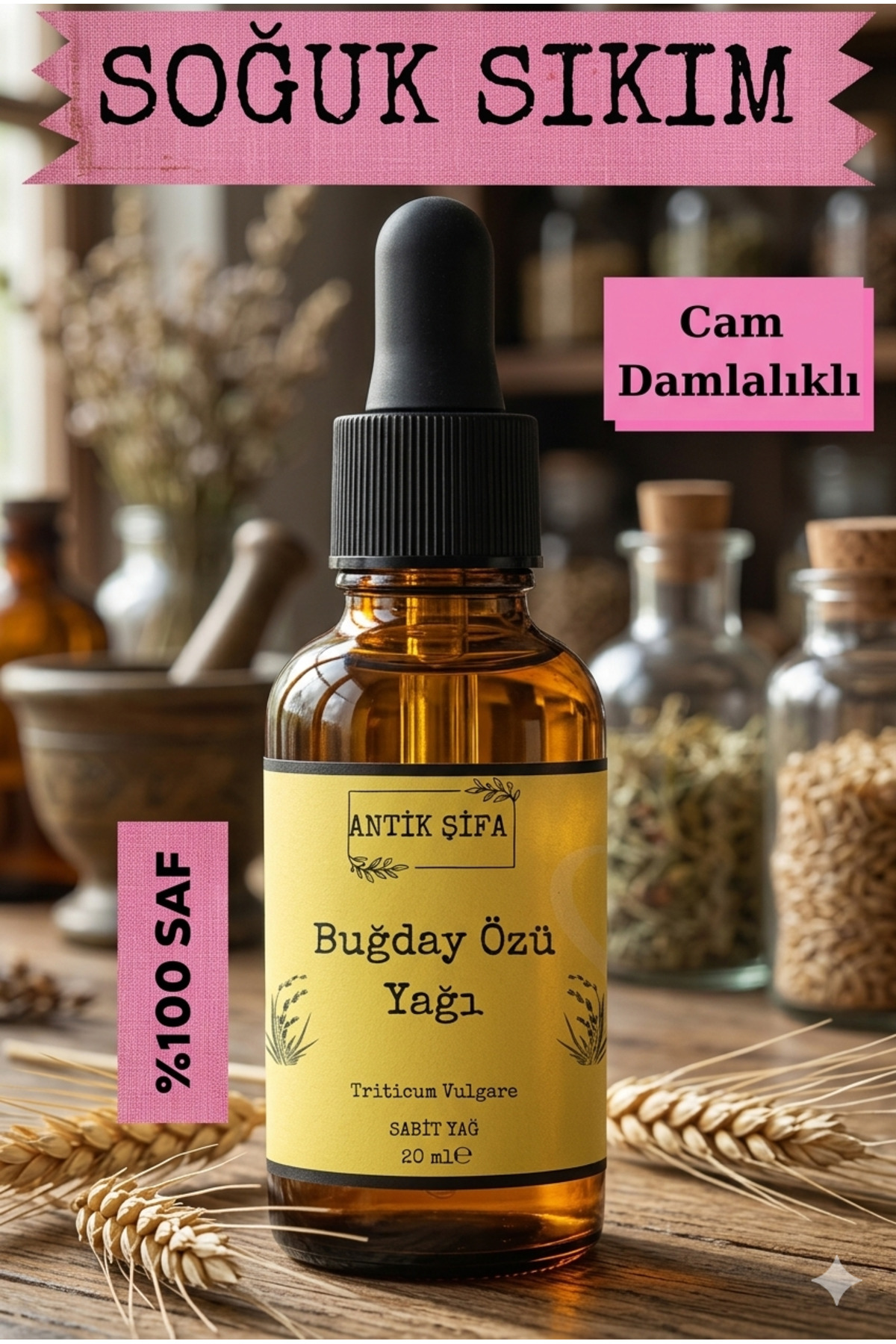 %100 Saf Buğday Özü Yağı - (20 ML) — bugday20ml — تصویر 3 از 7