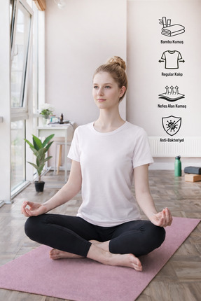 Fronde Breathwear Becky Sıfır Yaka Bambu Kadın Tişört