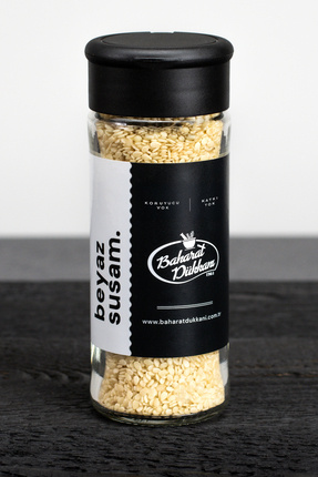 Baharat Dükkanı Beyaz Susam 65gr (cam)