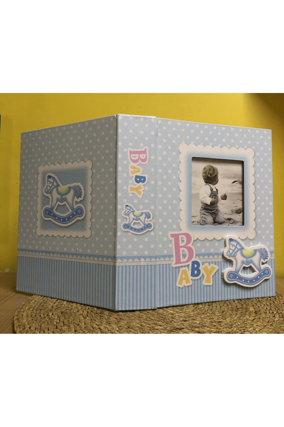 Aledo 10x15cm 200'lük Erkek Bebek Desenli Fotoğraf Albümü ALD-PP46200-2mavi fotoğrafı 2 (önizleme)