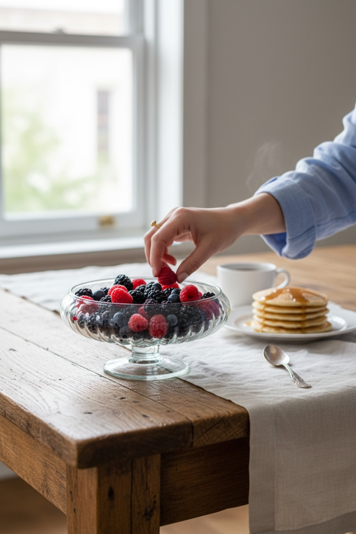Coco Ayaklı Salata Kasesi 19 cm – Şık Cam Servis Kasesi, Sunum ve Salata Kases