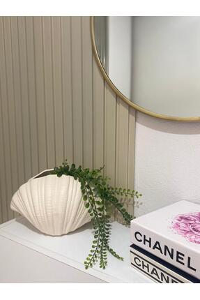 Tuge Home Deniz Midye Seramik Vazo – Kum Beji