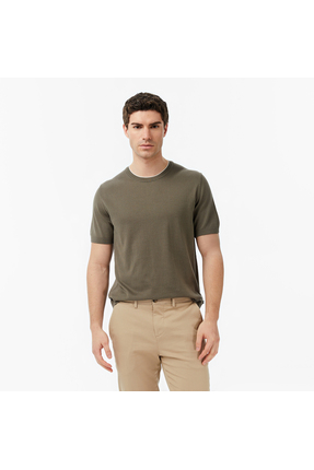 Nautica Erkek Yeşil Regular Fit Kısa Kollu Triko