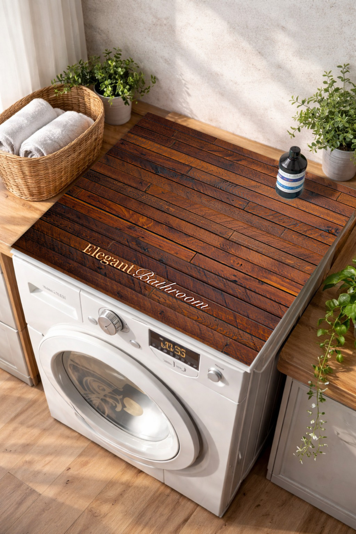 Washing Machine and Dryer Cover Anti-Slip Washable Machine-Top Protection Pad Decorative Mat