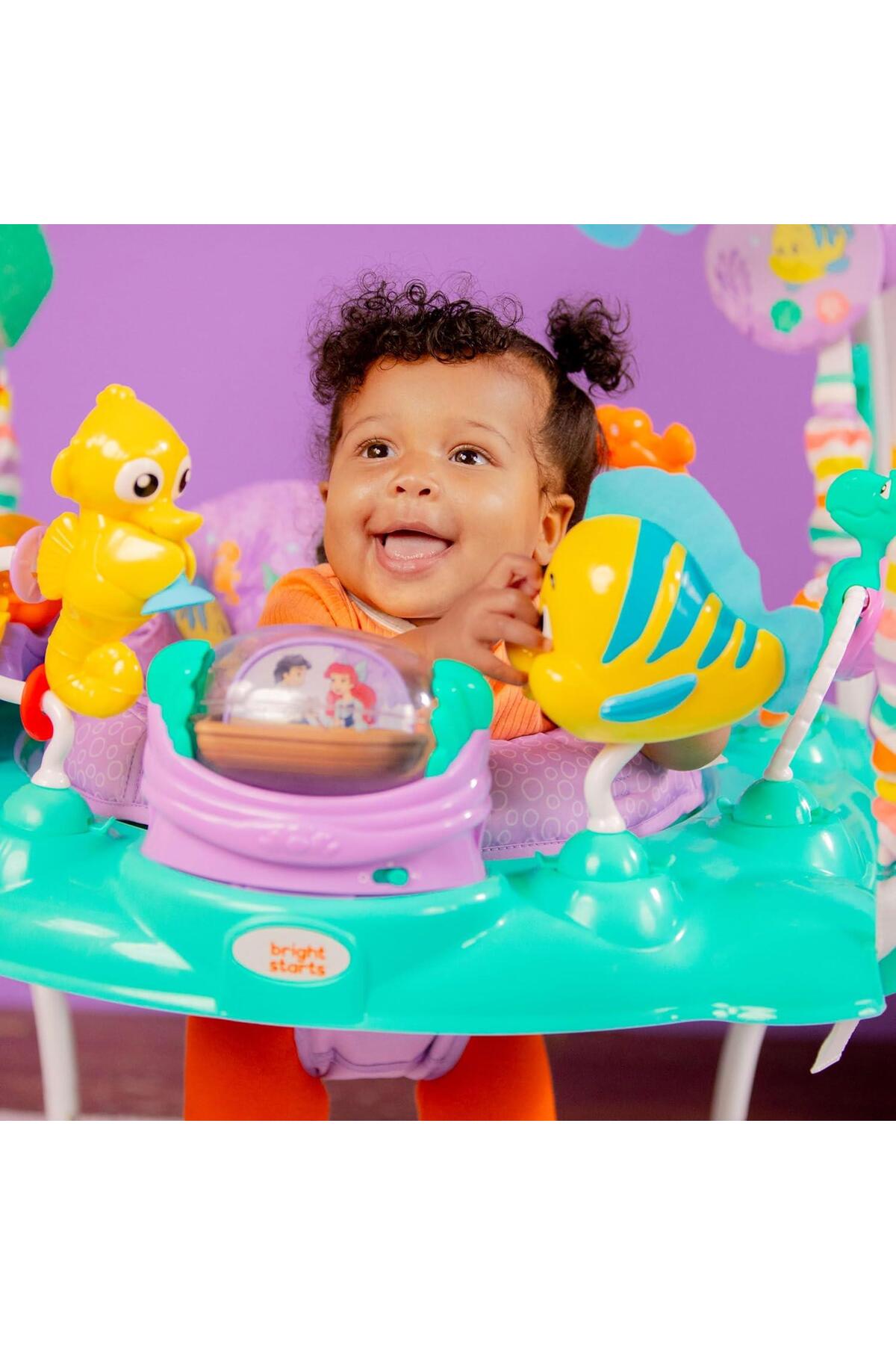 Bebekya Bright Starts Disney Prenses Ariel Aktiviteli Işıklı ve Sesli Hoppala Disney The Little Mermaid Sea fotoğrafı 6 (önizleme)