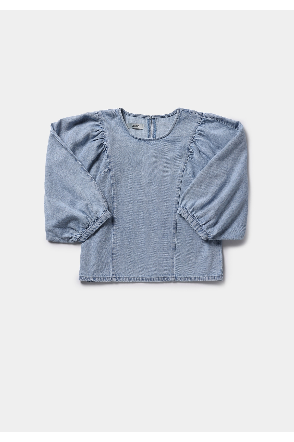 Colin’s  Regular Fit Kadın Light İndigo Denim Gömlek - Görsel 5