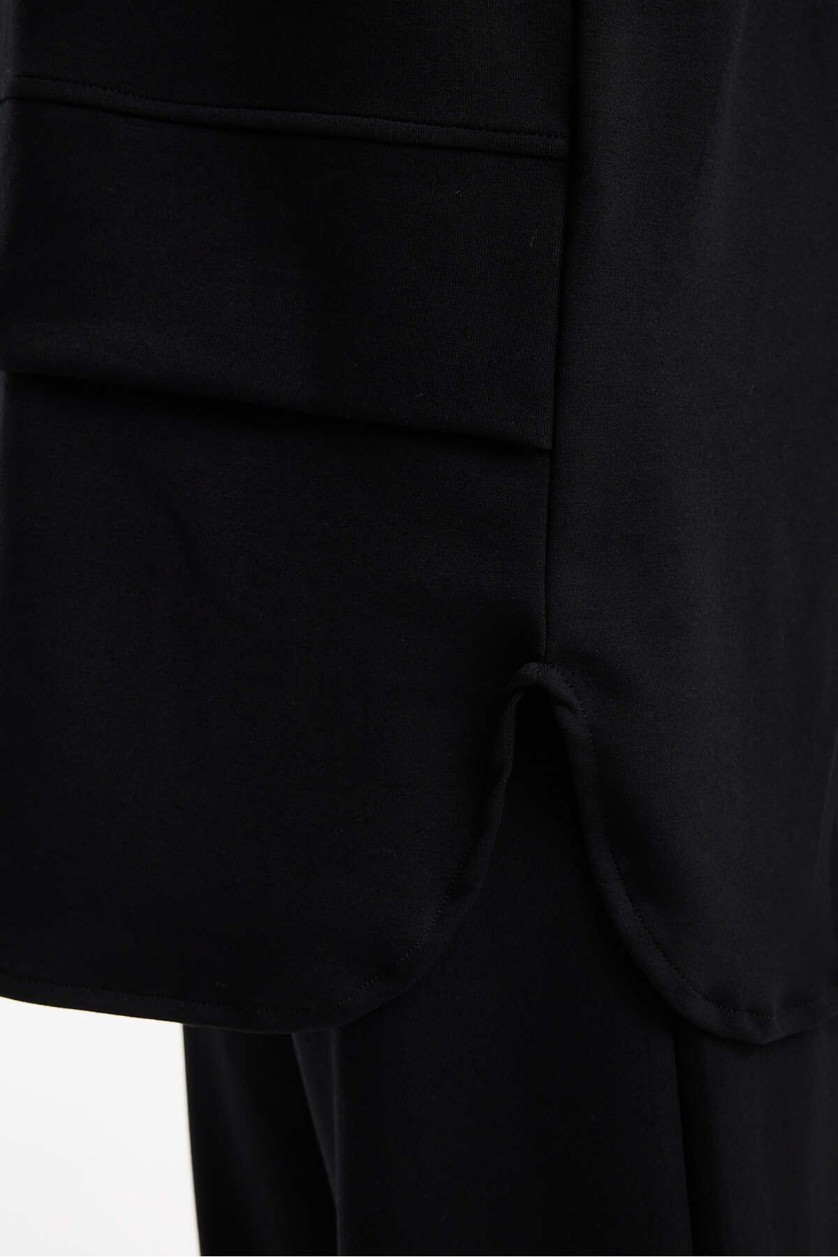 Kadın Premium Modal Kumaş İkili Takım – Rahat Kesim Tunik ve Pantolon - Siyah