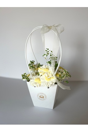 VelasCandleStudio Papatya Mum Buketi %100 Soya Wax