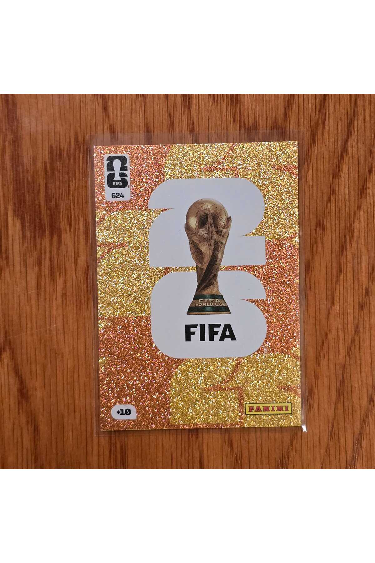 hide 新品　未開封　official trading card 126 Panini FWC 2026 Dünya Kupası Gold Amblem Kartı No.624 - Fiyatı